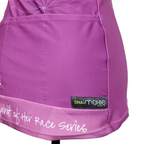 Athleta x Moxie Purple Pink Cycling Running Workout Triathlon Tank Pockets Small - Picture 9 of 10